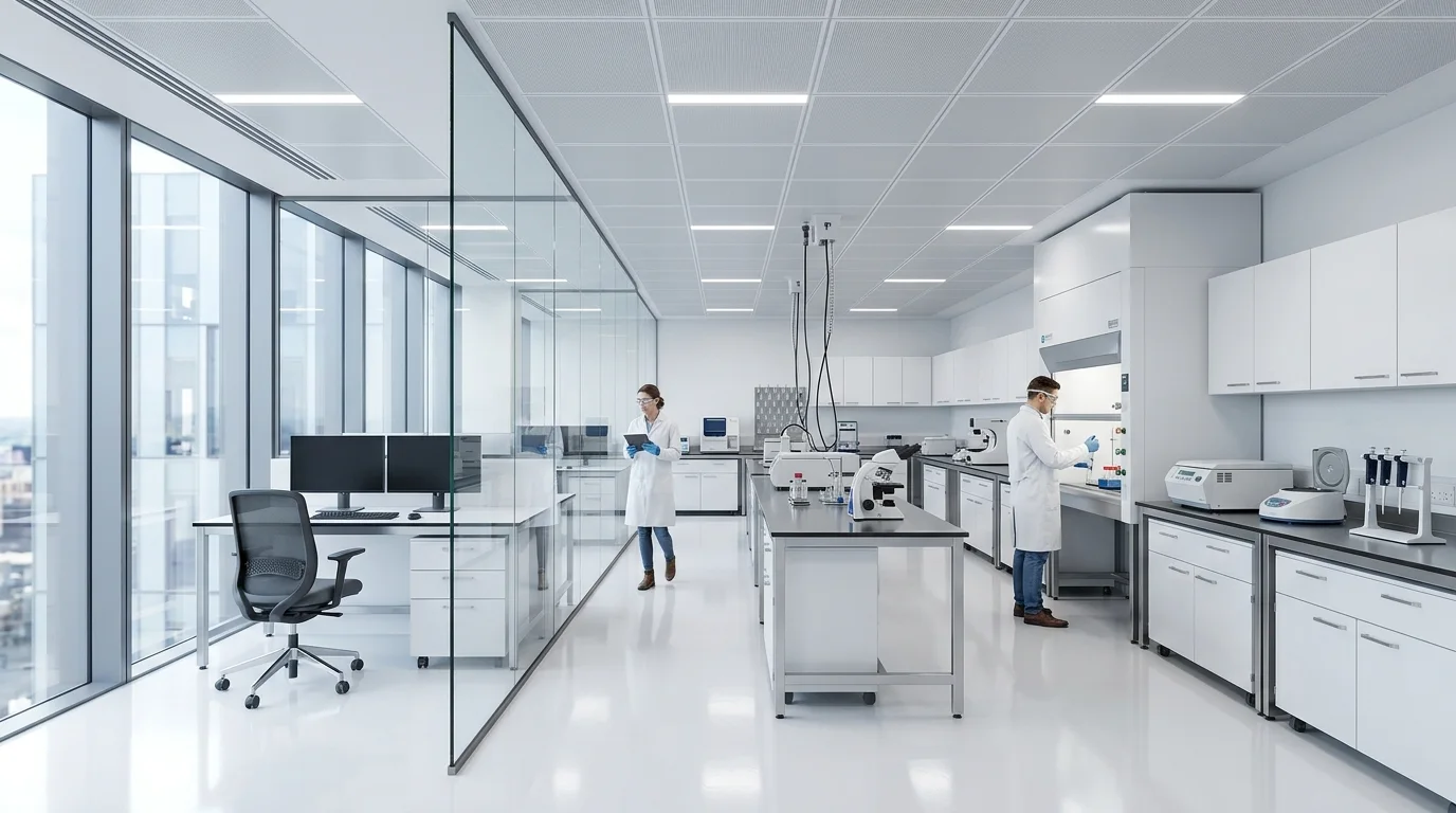 Life-science wet and dry lab CGI