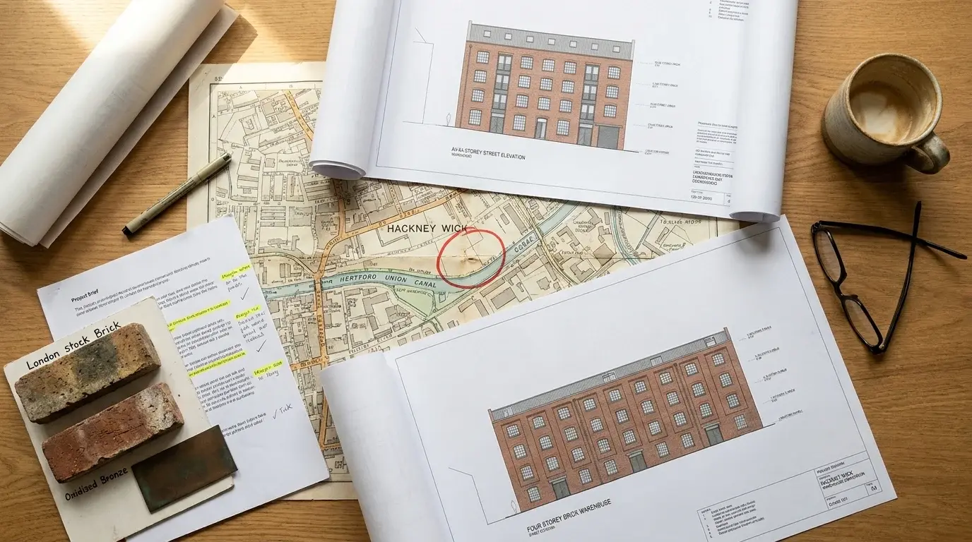 Professional studio drawings and planning documents