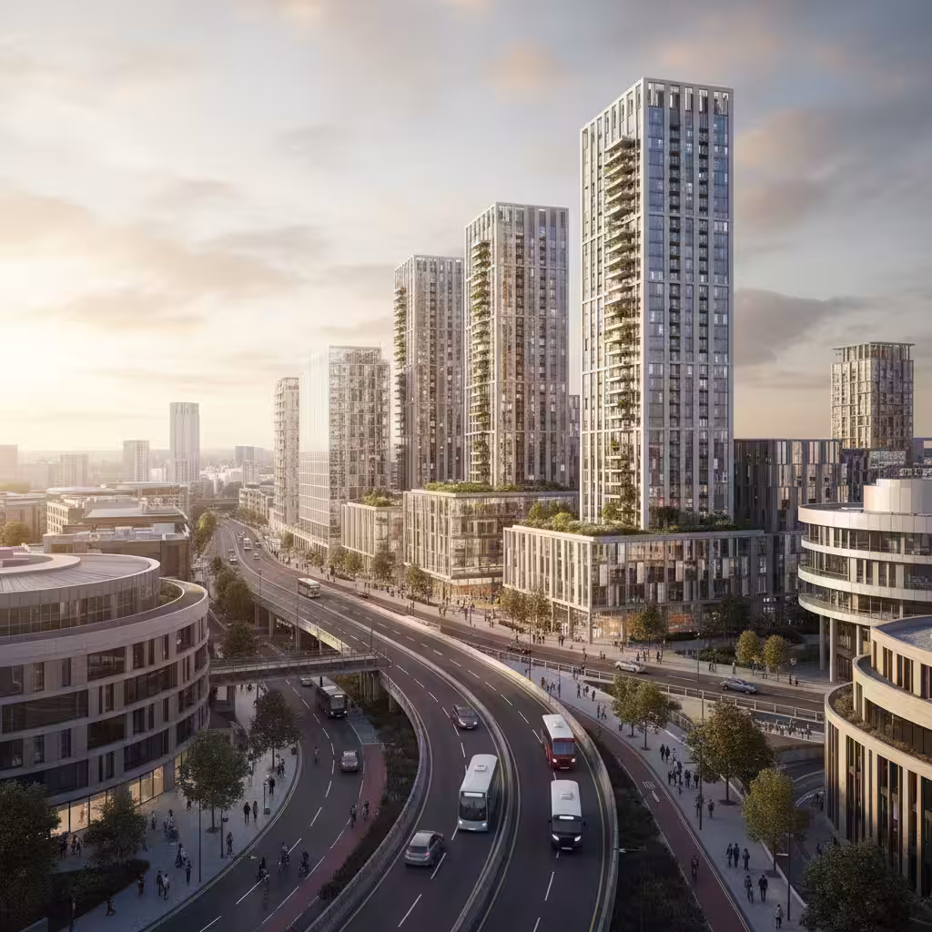 White City mixed-use scheme CGI in Hammersmith and Fulham