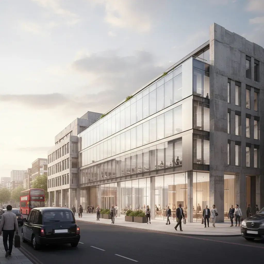 Hammersmith office retrofit commercial CGI
