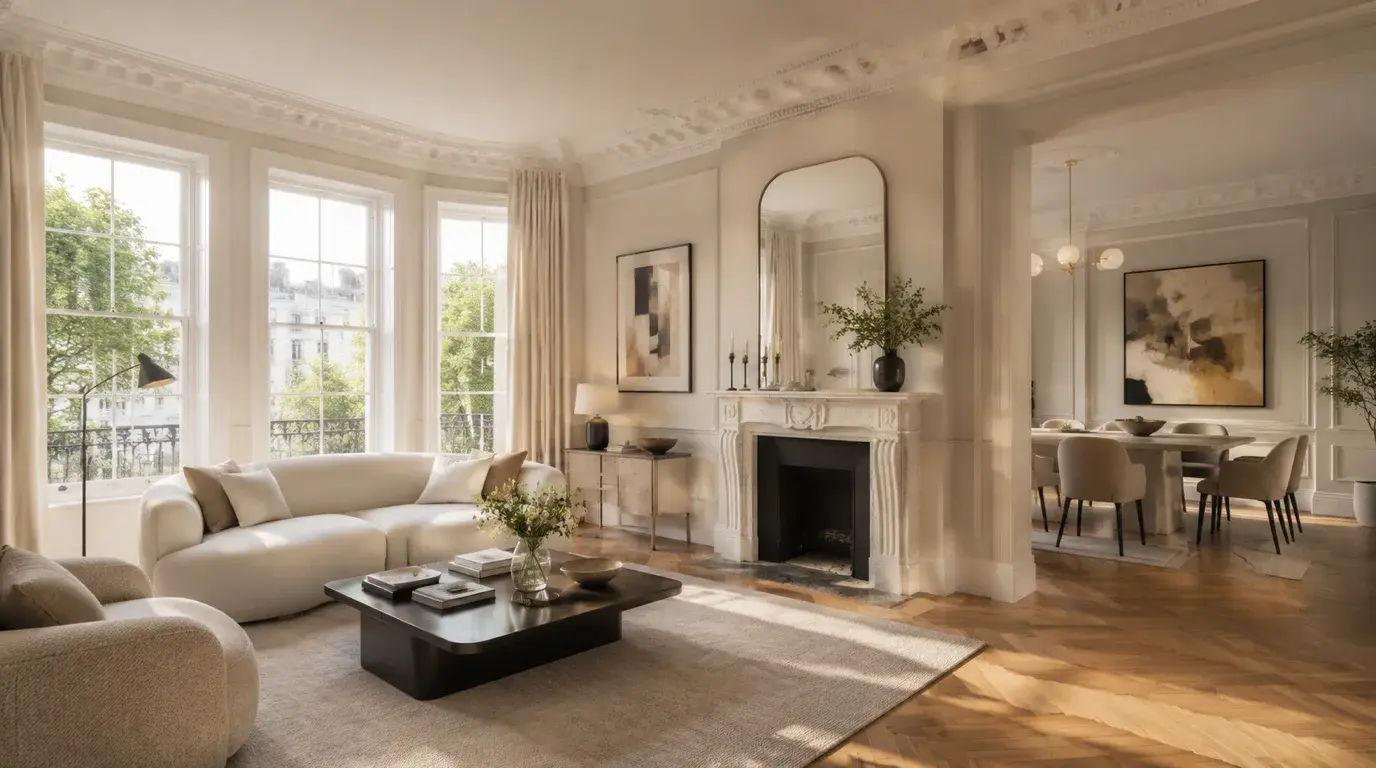 London apartment block residential CGI for a private development