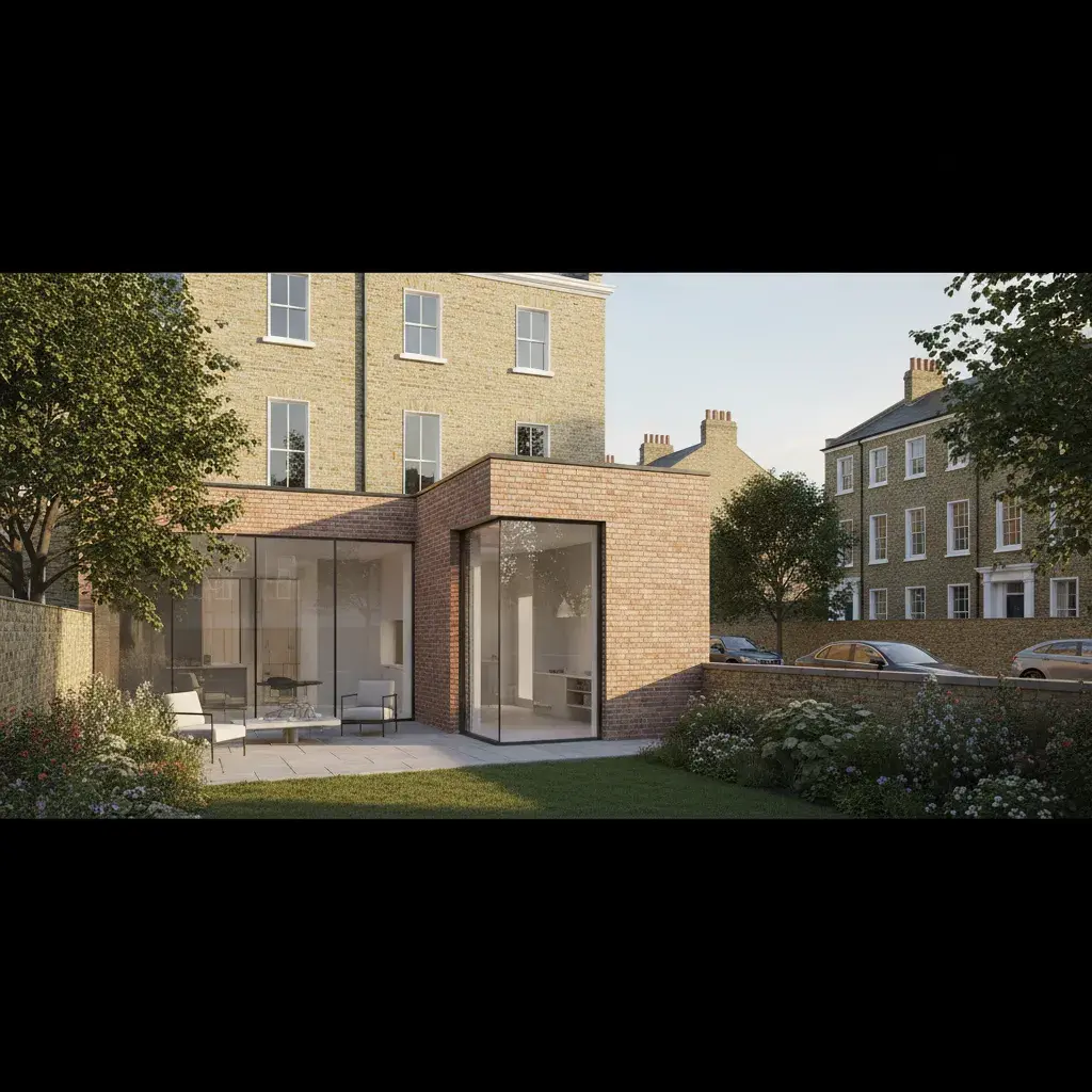 Kennington conservation-area extension CGI in Lambeth