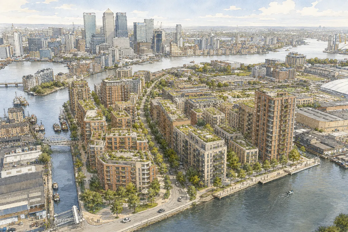 Regeneration CGI Case Studies CGI for South Poplar CGI Case Studies, Tower Hamlets, London E14