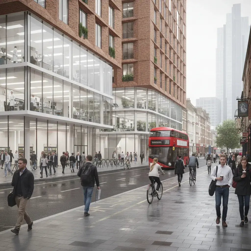 Whitechapel life-science commercial CGI for planning review