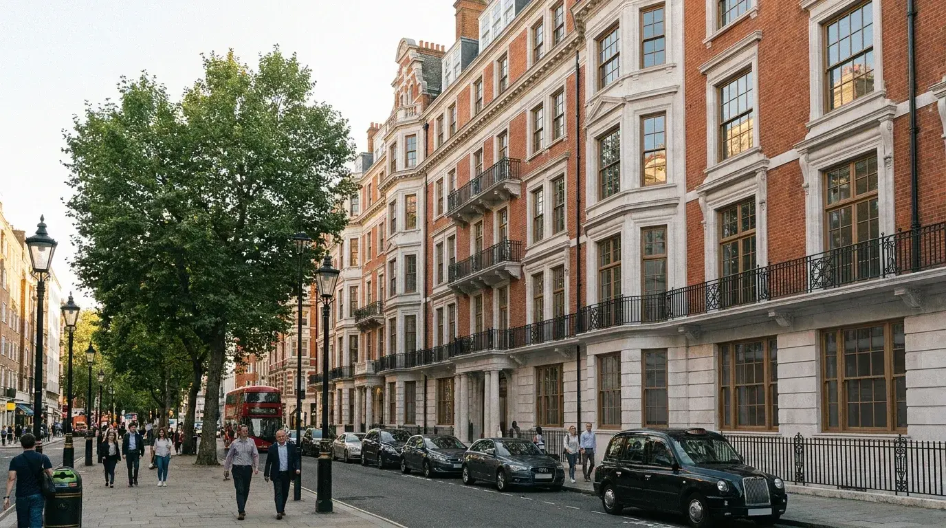 Marylebone mansion-block residential CGI for planning review