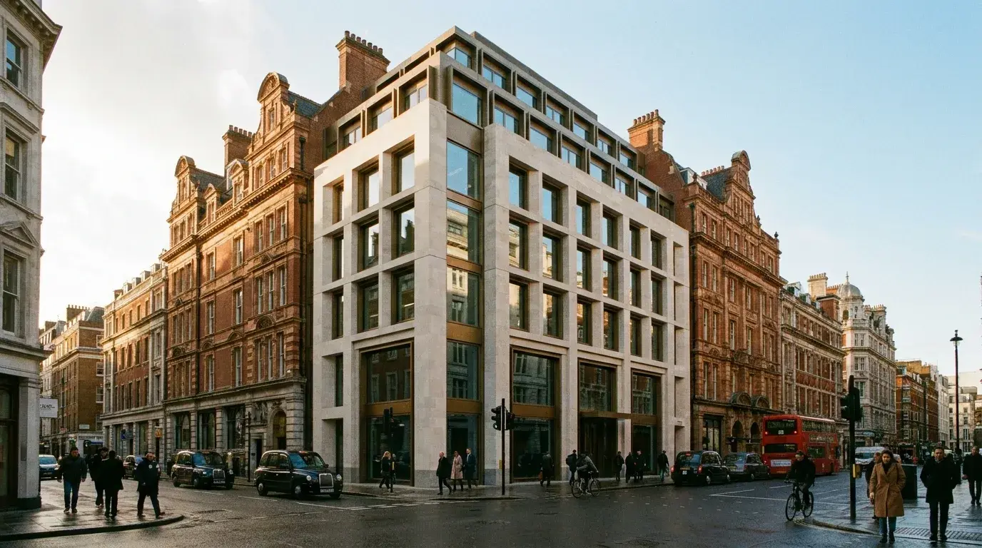St James's office retrofit commercial CGI for planning and leasing